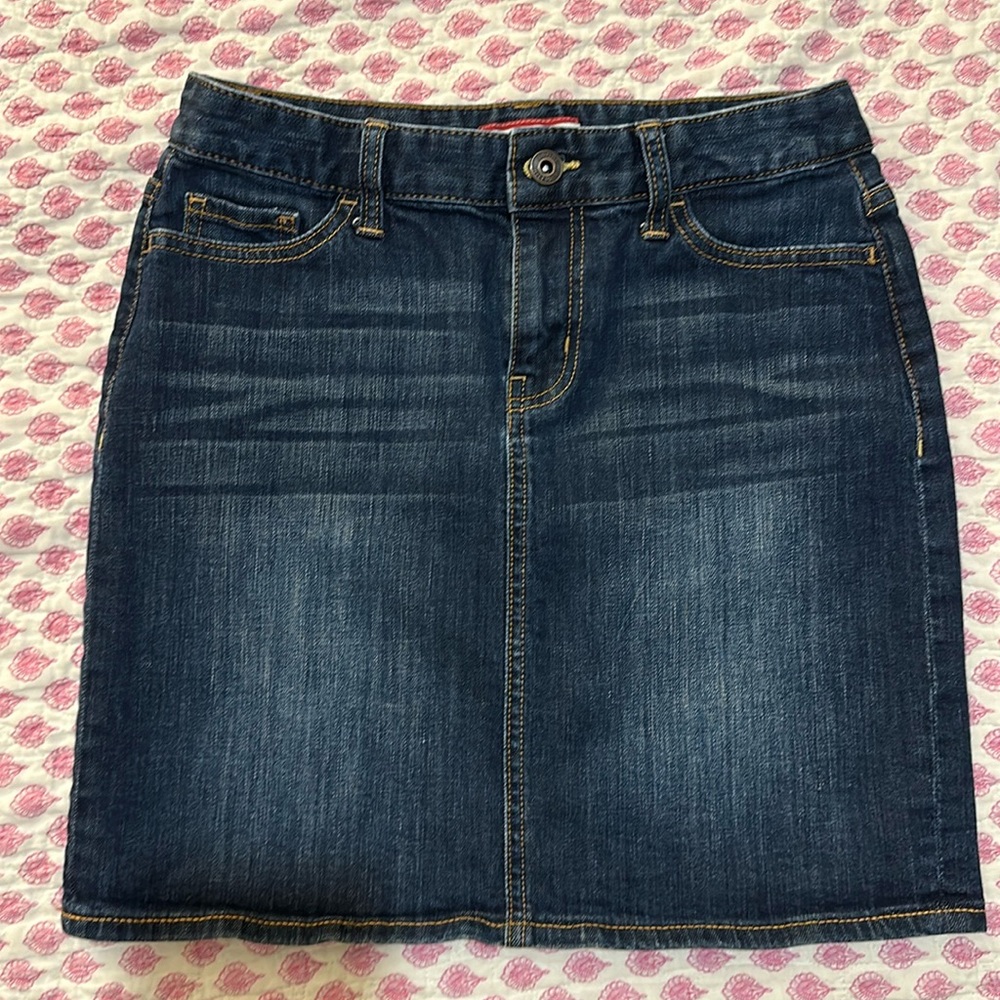 Tommy Hilfiger Denim Skirt Dark Wash Size 0